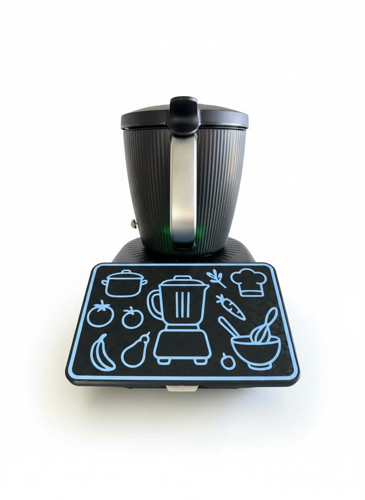 Custom 3D printed screen protector cover fitted on a Thermomix TM7
