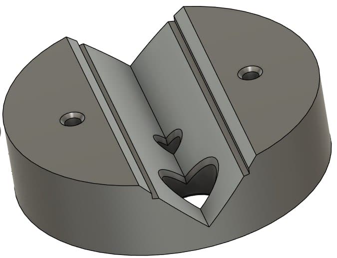 3D CAD model of the wall mount adapter