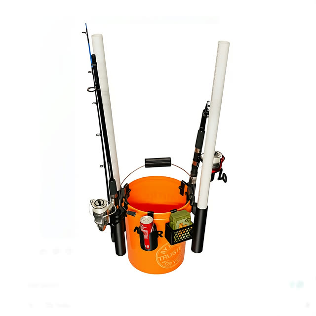 Clip-On Fishing Bucket Accessories, 3D printed in New Zealand