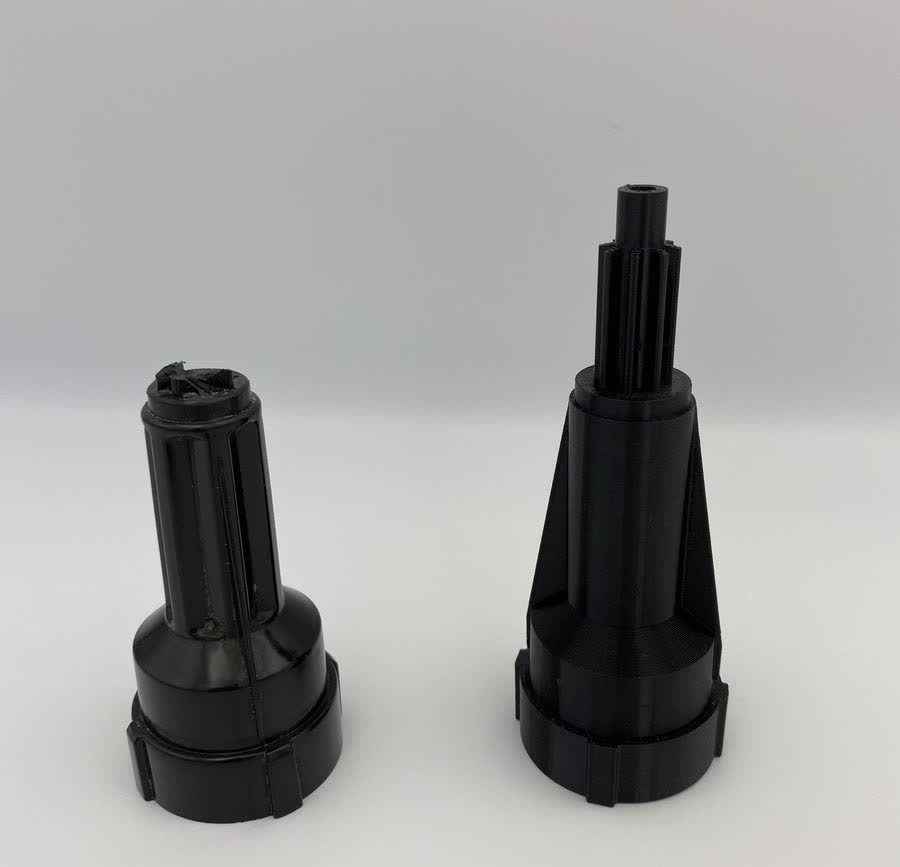 Replacement shaft for Anko 2 Litre Food Processor, 3D printed in New Zealand