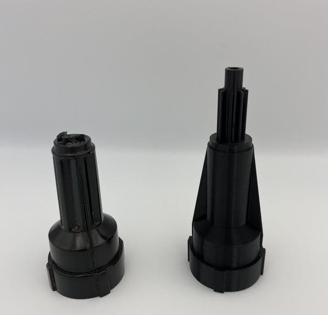 Replacement shaft for Anko 2 Litre Food Processor, 3D printed in New Zealand